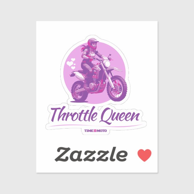 Throttle Queen Aufkleber (Blatt)