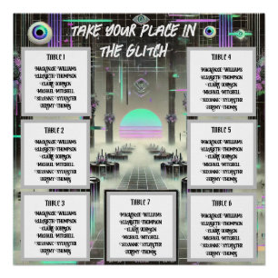 👁️ "Through the Glitch" Weirdcore Seating Chart