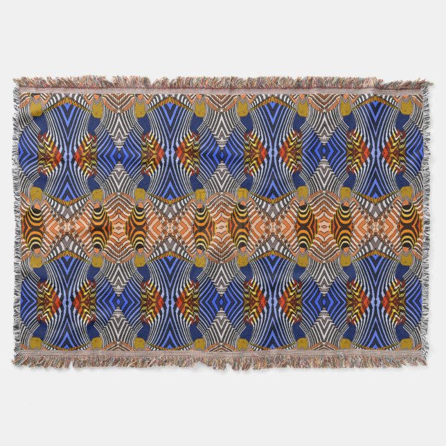 Throw Blanket/Afrikanisches Muster Decke (Vorderseite)