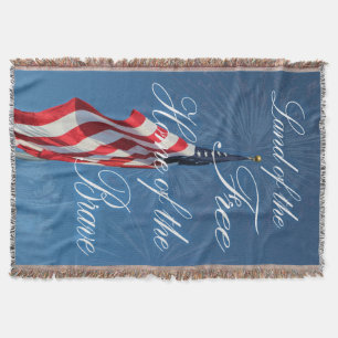 Throw Blanket/American Flag Decke