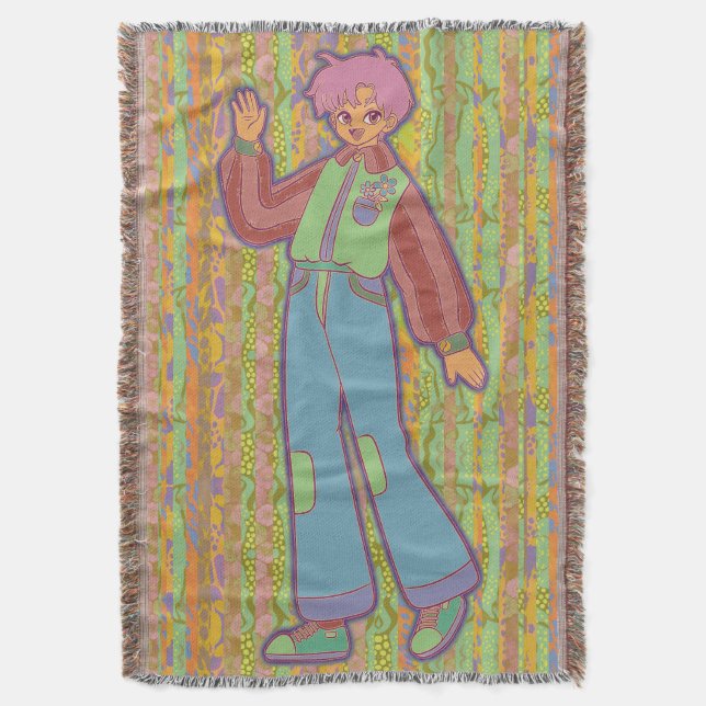 Throw Blanket Decke (Vorderseite Vertikal)