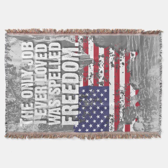 Throw Blanket – Freedom Job Decke (Vorderseite)