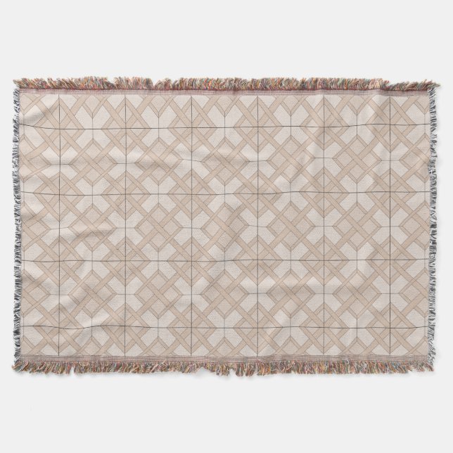 Throw Blanket - Gitter in drei Schatten Decke (Vorderseite)