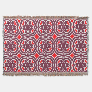 Throw Blanket, modernes mehrfarbiges Stoffmuster T Decke