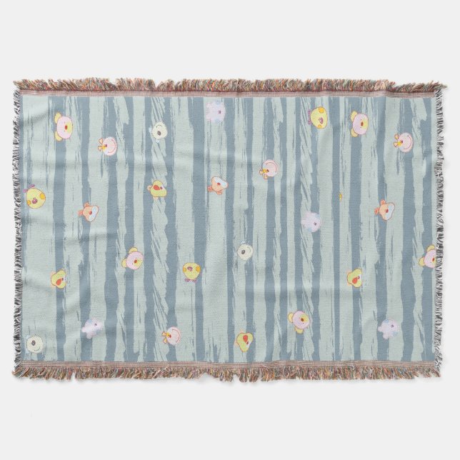 Throw Blanket – Whimsy Faces Decke (Vorderseite)