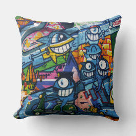Throw Cushion - Street Art Graffiti Kissen