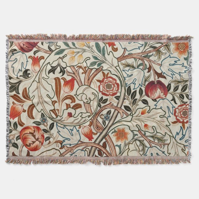 Throw Decke William Morris Blumendesign (Vorderseite)