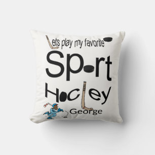 Throw-Hockey-Sport Kissen