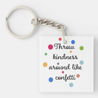 Throw-Kindheit wie Confetti Schlüsselanhänger