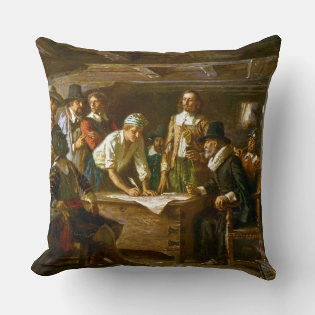 Throw Kissen, die Mayflower Compact Jean Ferris Kissen (Vorderseite)
