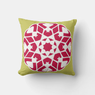 Throw Kissen, ein nahtloser Stoffdruck Design Kissen