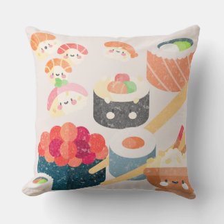 Throw Kissen Fun Sushi Design für Couch oder Bett
