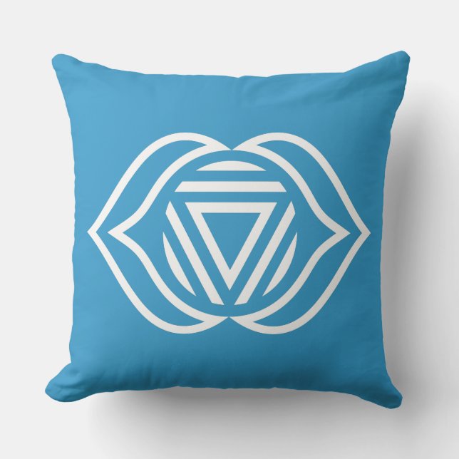 Throw-Kissen für das dritte Auge Chakra Kissen (Vorderseite)