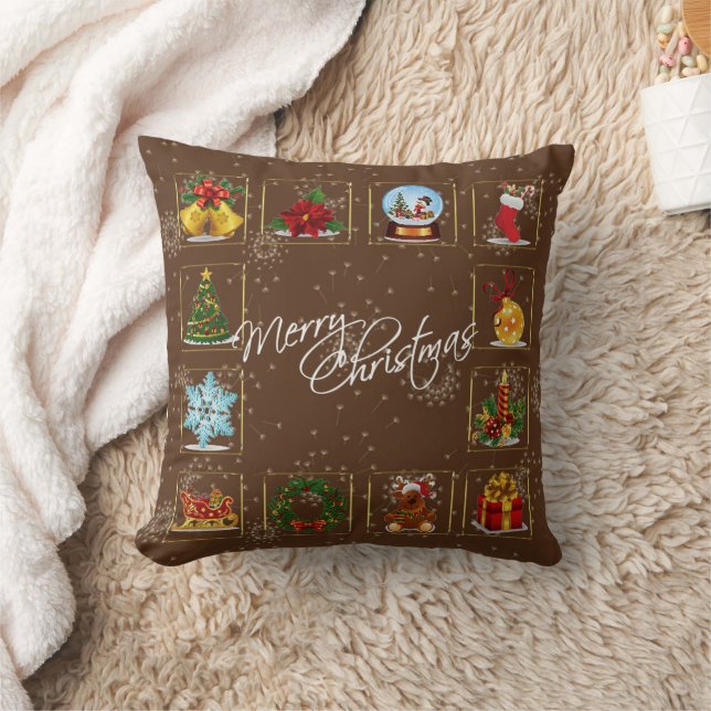 Throw-Kissen für Weihnachtselemente Kissen (Decke)