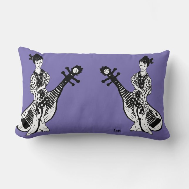 Throw Kissen : Geisha Girls (Vorderseite)