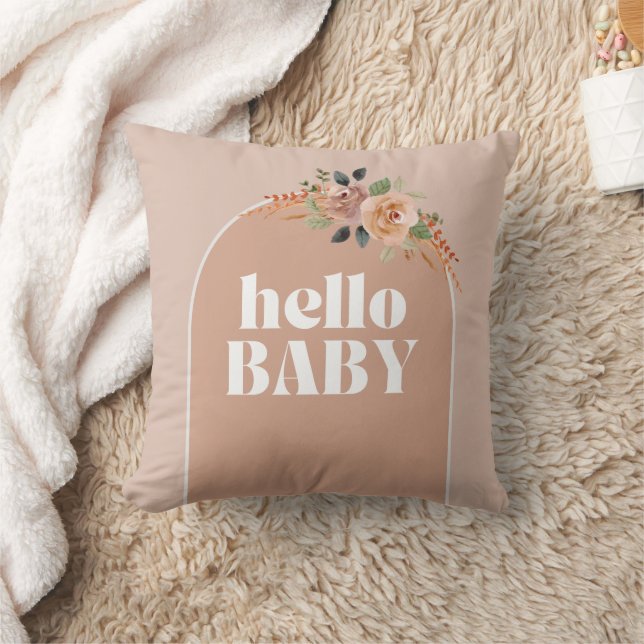 Throw Kissen, Hello Baby, Baby Dusche Keepake Kissen (Decke)