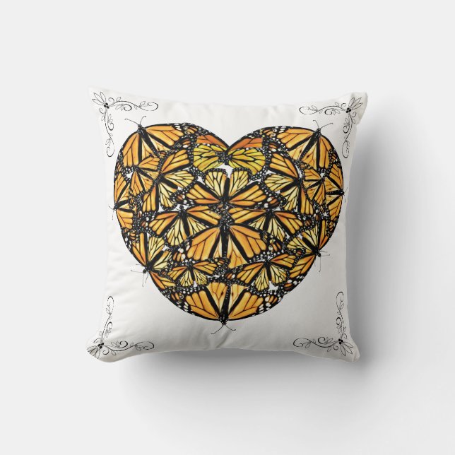 Throw Kissen Herz der Monarchen (Vorderseite)