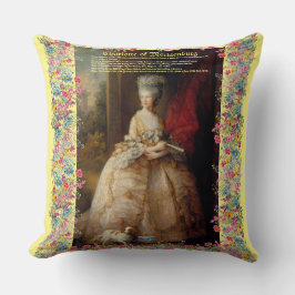 Throw Kissen (Königin Charlotte D) RFPMDesign ©️ 2