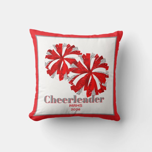 Throw Kissen Personalisiert Cheer Poms (Vorderseite)