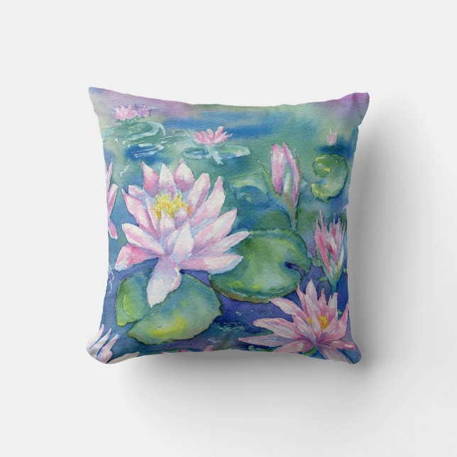 Throw-Kissen "Water Lilies" Kissen (Vorderseite)