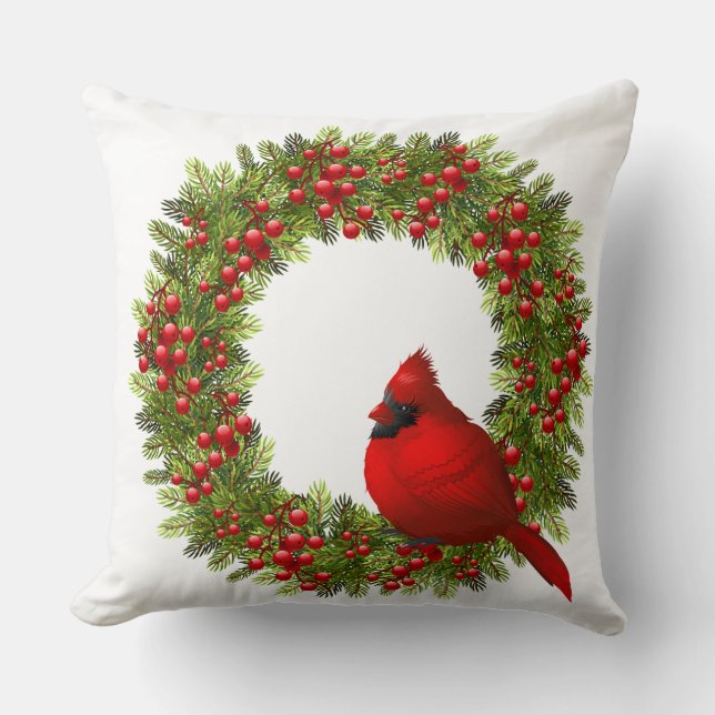 Throw Kissen Weihnachts-Kardinal-Kissen (Vorderseite)