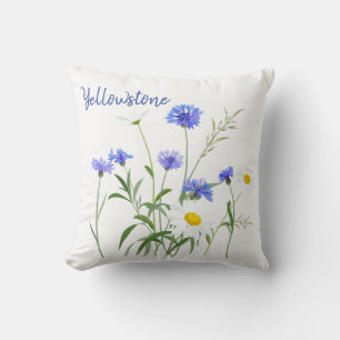 Throw Kissen-Yellowstone-Wildblumen Kissen