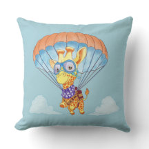 Throw Kissenparachute Giraffe
