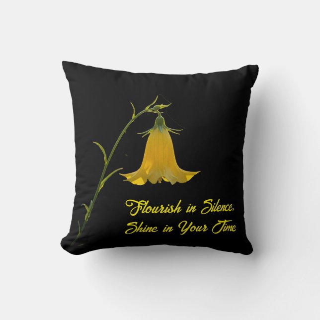 Throw Pillow 16" x 16" – Flowers for the Soul Kissen (Vorderseite)
