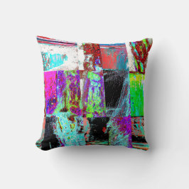 Throw Pillow – Abstract Grid Kissen