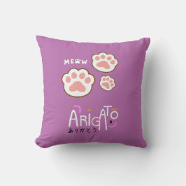 Throw Pillow Arigato Kissen