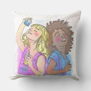 Throw Pillow Besties Parfüm Kissen