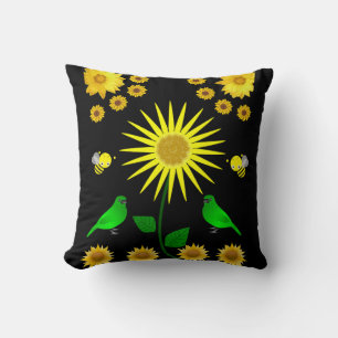 Throw Pillow Bird Kissen