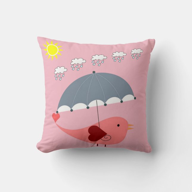Throw Pillow Bird Kissen (Vorderseite)