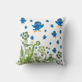 Throw Pillow Bird Kissen