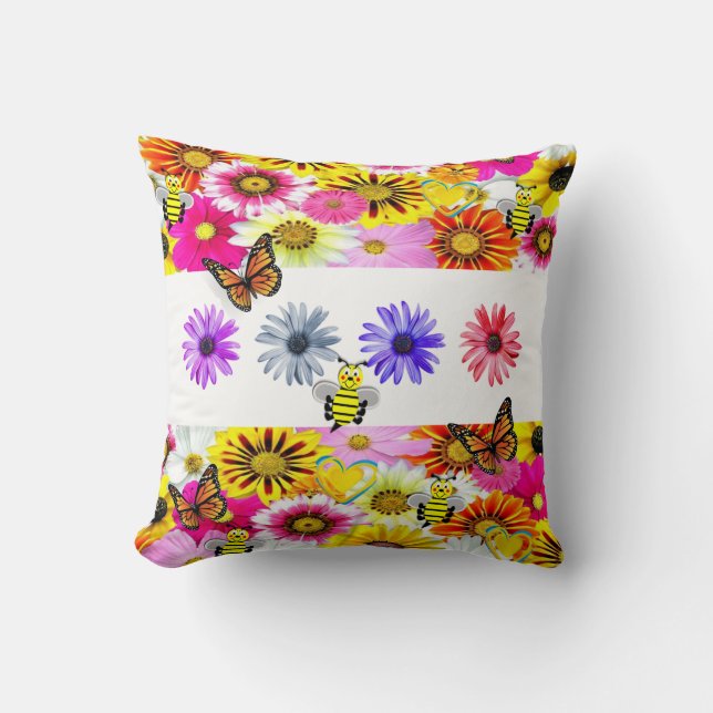 Throw Pillow Bumblebee Kissen (Vorderseite)