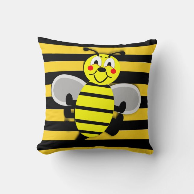 Throw Pillow Bumblebee Kissen (Vorderseite)