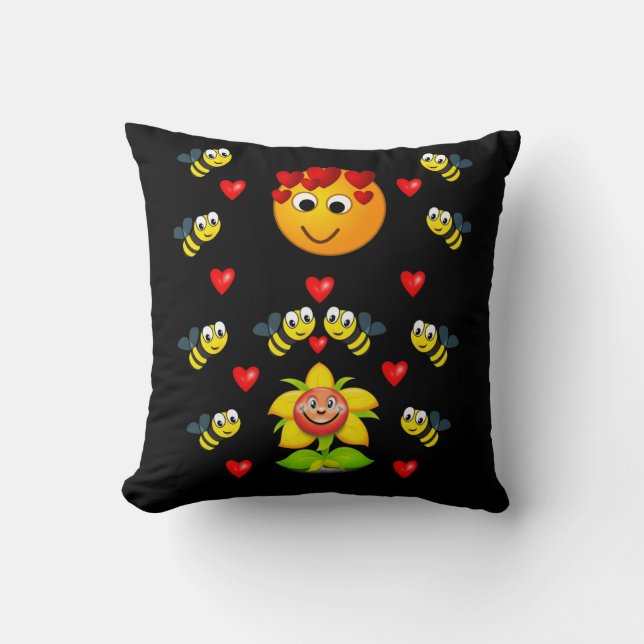 Throw Pillow Bumblebee Kissen (Vorderseite)