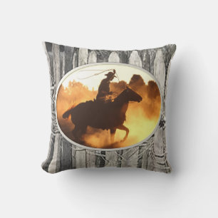 Throw Pillow Cowboy Kissen