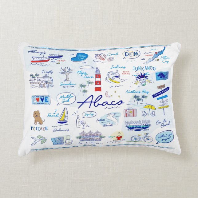 Throw Pillow - "Die ABC's of Hope Town" Dekokissen (Vorderseite)