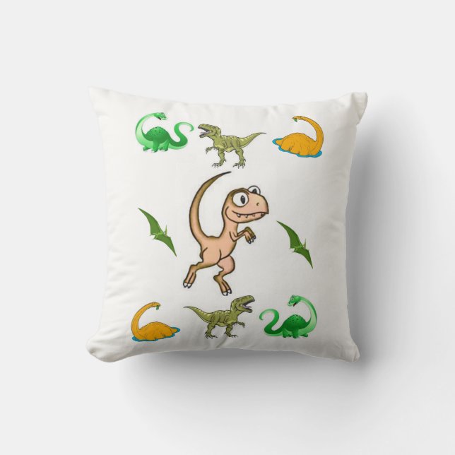 Throw Pillow Dinosaur Kissen (Vorderseite)