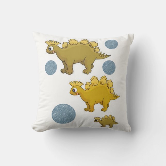 Throw Pillow Dinosaur Kissen (Vorderseite)