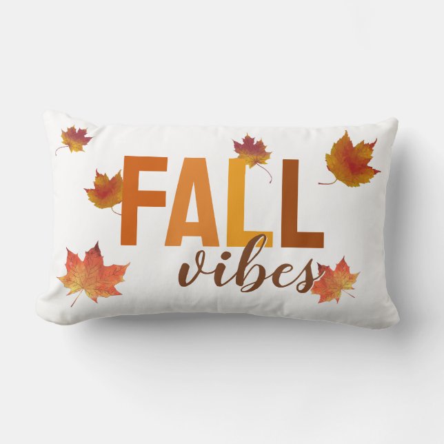Throw Pillow Fall Vibes Lendenkissen (Vorderseite)