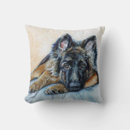 Throw Pillow - German Shepherd - Sqaure Kissen