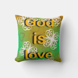 Throw Pillow god ist Liebe Kissen