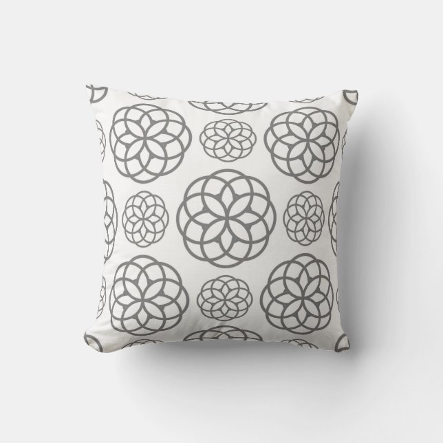 Throw Pillow Gray Kissen (Vorderseite)