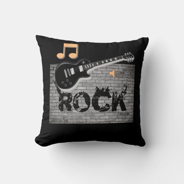 Throw Pillow Guitar Kissen (Vorderseite)