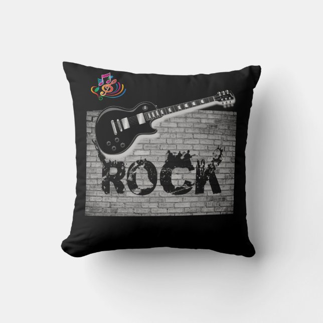 Throw Pillow Guitar Kissen (Vorderseite)