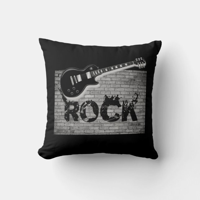 Throw Pillow Guitar Kissen (Vorderseite)