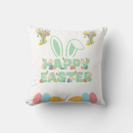 Throw Pillow Happy Oaster Kissen