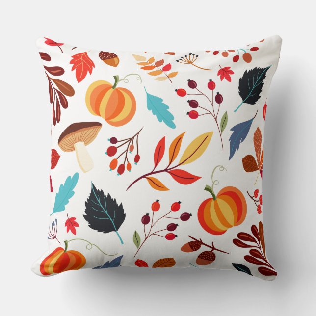 Throw Pillow-Herbst Kissen (Vorderseite)